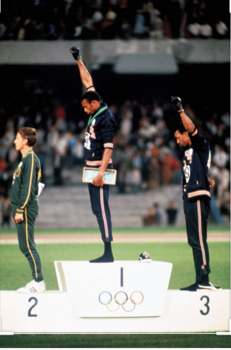 Washington post  remise des.medailles.du 200m jo 1968, déc. 2020