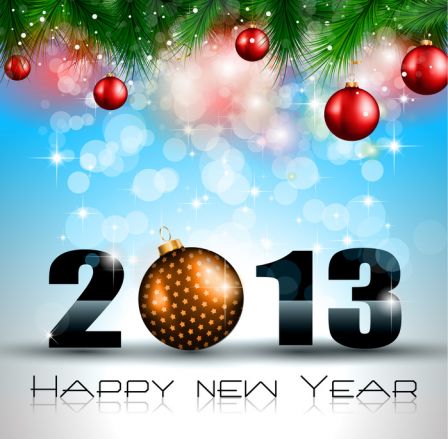 2013 New Year Celebration Background