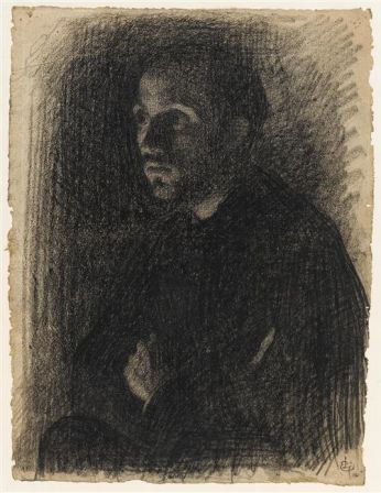 Homme à mi-corps assis de Laurent Ernest Joseph (1859-1929)
