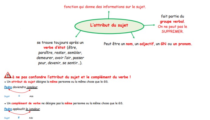 Exercice Attribut Du Sujet Cm1 Avec Correction pdfprof.com
